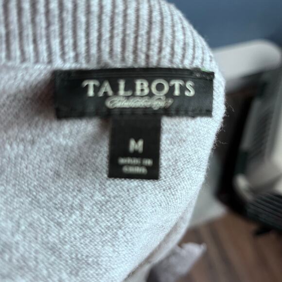 Talbots Bejeweled Crew Neck Cardigan Med Preppy Classic Bling Date Concert City - Picture 5 of 6